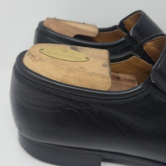 MAGNANNI Mens Black Leather \